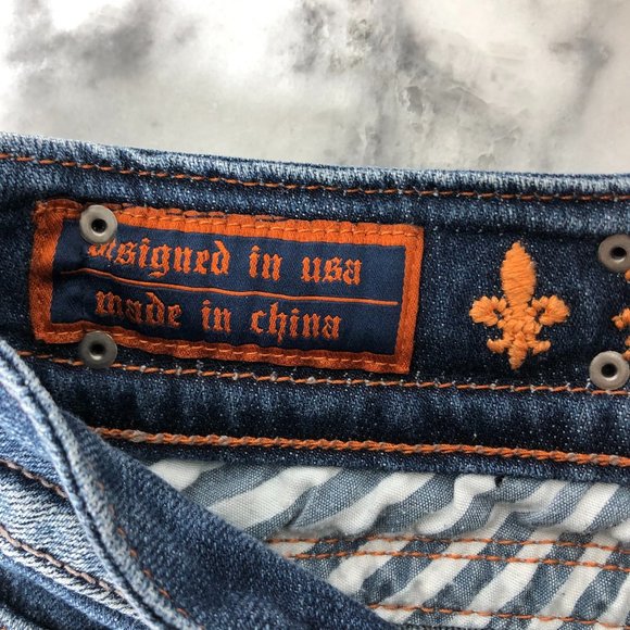 ROCK REVIVAL, Jeans, Gwen, 29, Blue Jeans, Boot Cut, Embellished Back Pockets - Picture 11 of 16